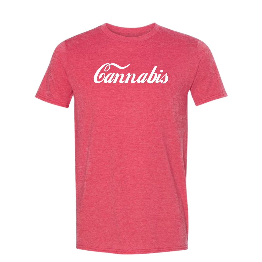 Mens Heather Red Cannabis Cola